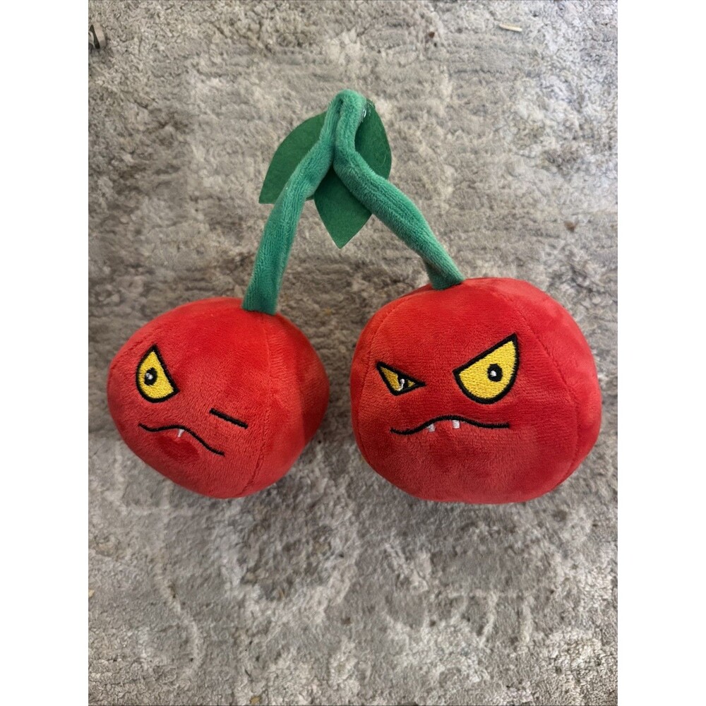Plants vs Zombies Red Twin Cherry Bomb Stuffed Plush Toy